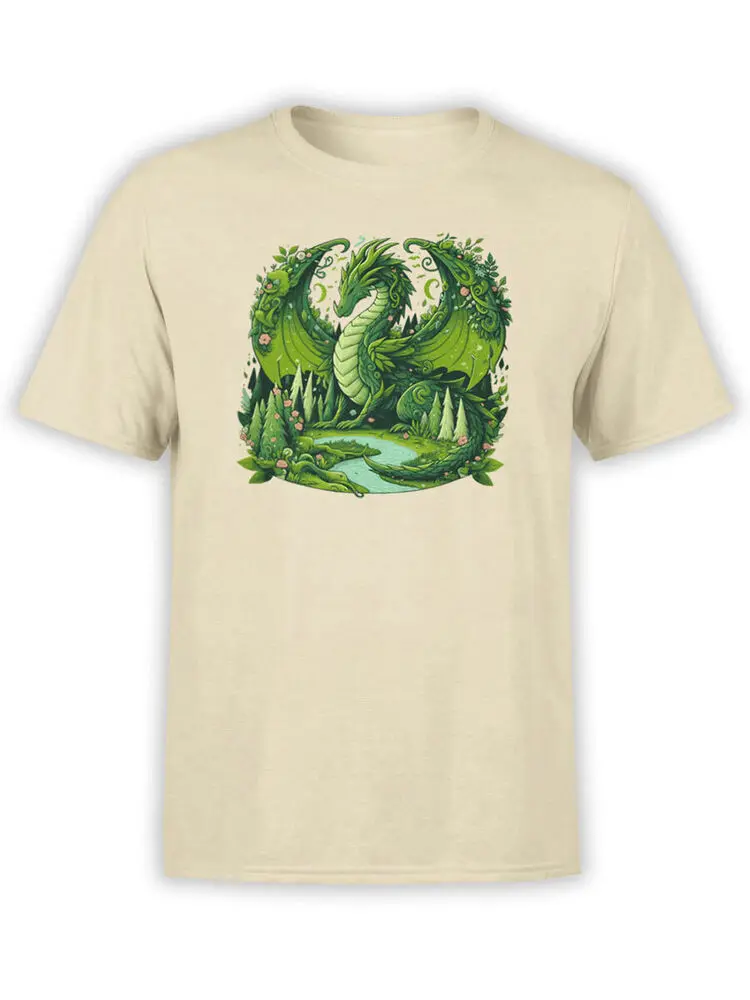 Dragons T-Shirt Verdant Guardian Dragon T-Shirt Anime Graphic T-shirts For Men Clothing Women Tees High Quality 100%Cotton