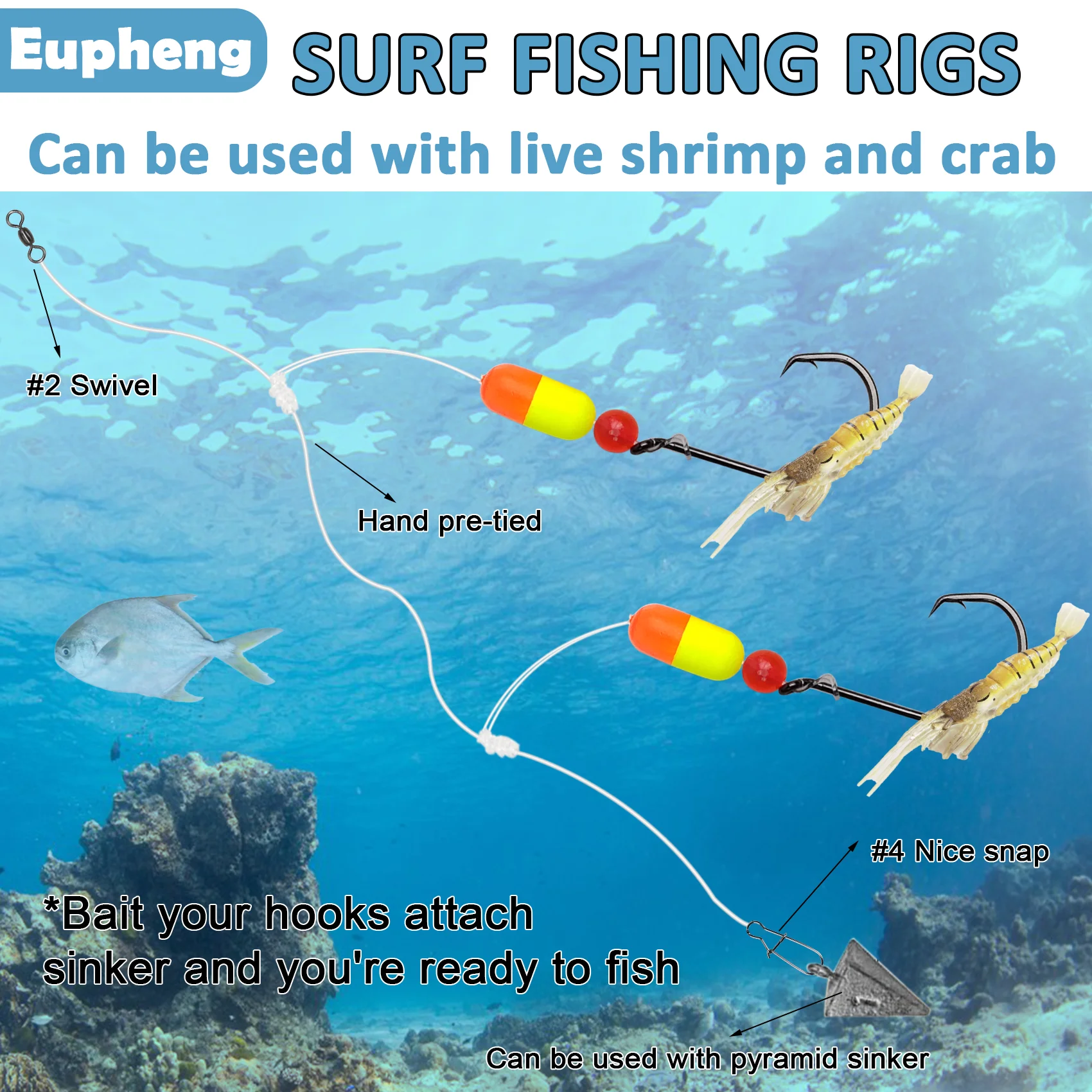 طقم صيد أفنتيك بومبانو للمياه  - مراجعة Fishing Hook Circle وسعره