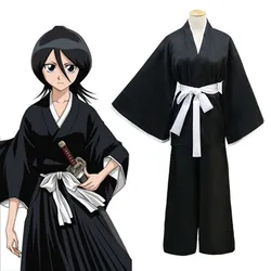 Bleach Kuchiki Rukia Cosplay Costumes Kurosaki Ichigo Die Pa Soul Society Shinigami Kimono Full Outfit Thousand-Year Blood War
