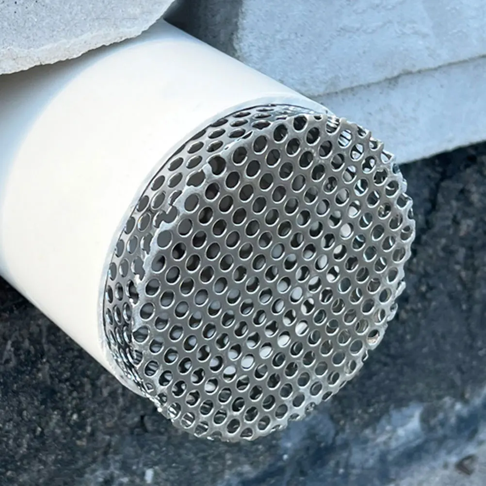 

Stainless Steel Mesh Cover Downspout Screen Drain Filter Guard Gutter Protector Leaf Strainer Rooftop Balcony Bathroom