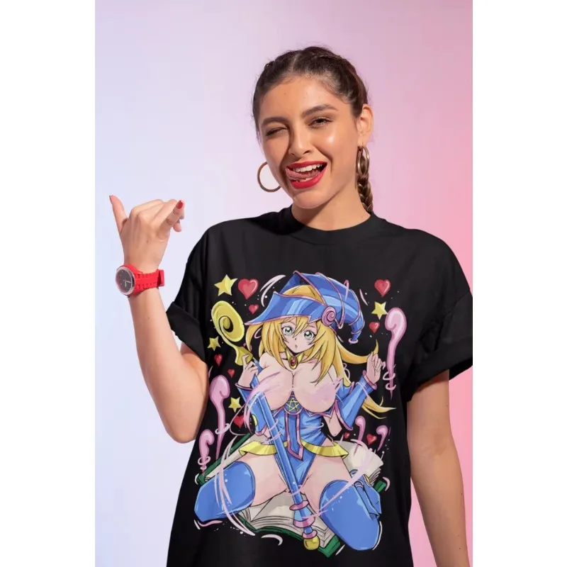 Trend Summer 2025cosplay around Maga Oscura T-Shirt Gaming King Kawaii Girl Chica Waifu Anime Shirt Soft T-Shirt