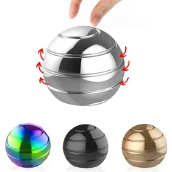 Dynamic Desktop Spinning Toy Stress Relief Desktop Toy Ball Anti Anxiety Desktop Gadget Sensory Fidget Toy for Adults Men