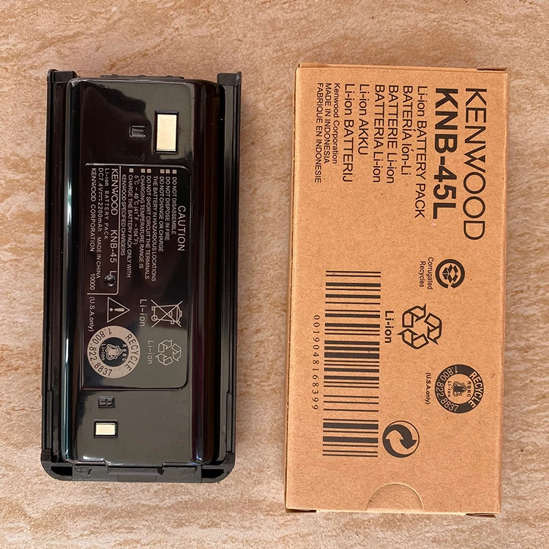 Pacote de bateria de lítio para interfone KNB-45L 7,4v TK-3207