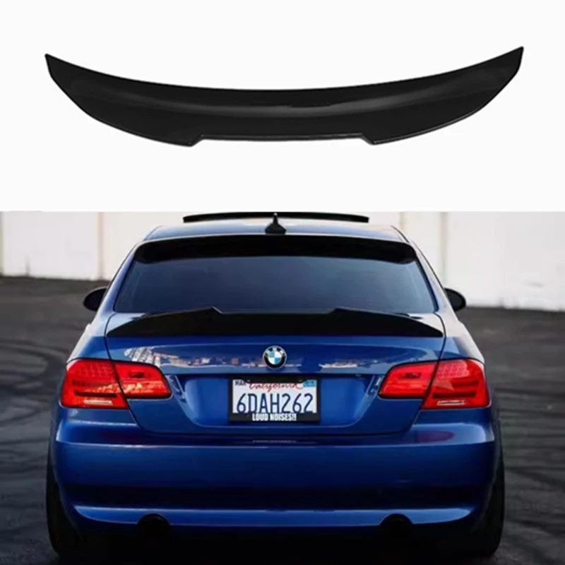 For BMW 3 Series E90 E92 E93 325i 328i 335i 330i 2005-2012 PSM Style Rear Trunk Lid Spoiler Wings Car Exterior  Accessories