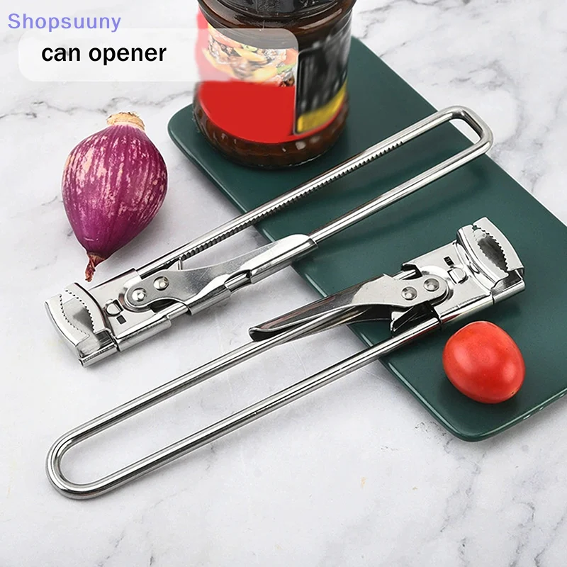 [SU]Adjustable Multi Function Labor Saving Bottle Jar Can Opener Stainless Steel Kitchen Tool Heavy Duty Easy Grip Accessories