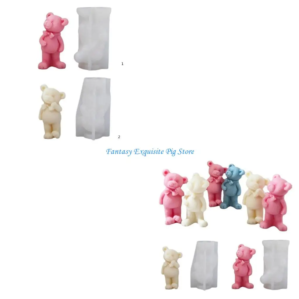 

Гипсовая форма «Маленький медвежонок», форма для ароматерапевтических свечей, форма для изготовления свечей ручной работы