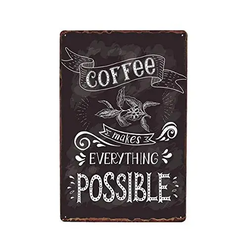 

Life Quotes About Coffee Retro Metal Plaque Vintage Tin Sign Cafe Bar Pub Poster Wall Decor Metal Tin Sign 8x12 Inch aasd-94