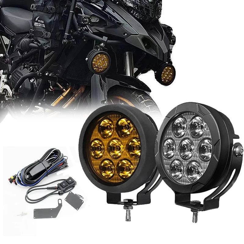 Motorcycle Spotlights Foglight LED Auxiliary Lights For BMW R1200 GS R1250GS 1250LC ADV k1600B F850GS F 750GS F800GS Headlight