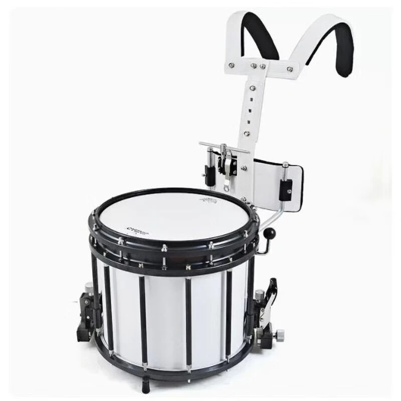 

Professional Snare Drum with Back Rack Marching Drum Instrument