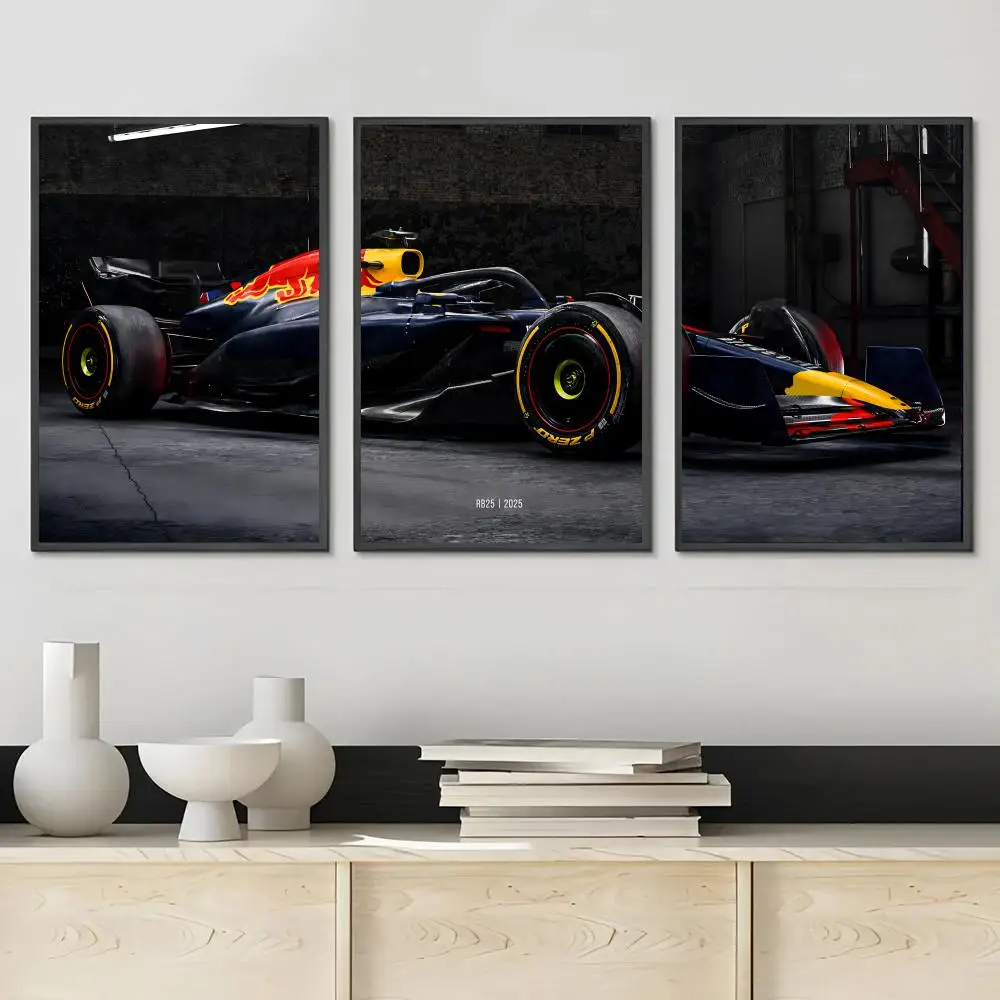 Cool F-Formula Racing Car Design Poster Decorative Wall Art Stickers Mural Photo Print for Home Living Room Hallway Decor