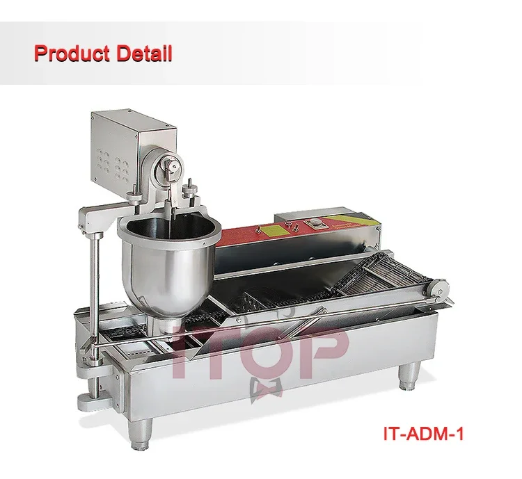 ITOP Bakery Portable Commercial 6KW Small Mini Doughnut Machine 220V/110V  50HZ Heavy Duty Stainless Steel Donut Maker