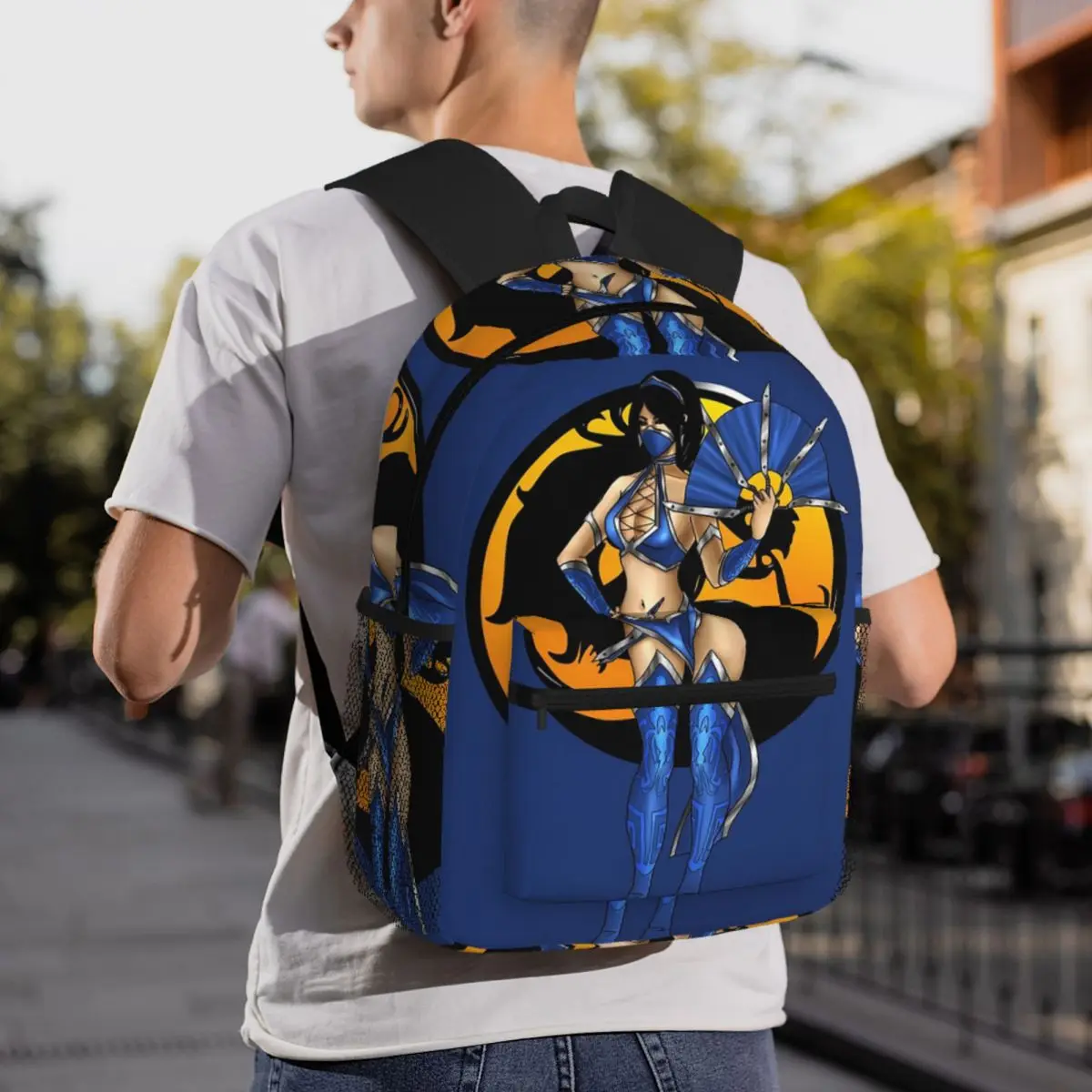 

Game Mortal Kombat Backpack Daypack Large Capacity Kids BookBag School Bag Shoulder Bags for Men Women
