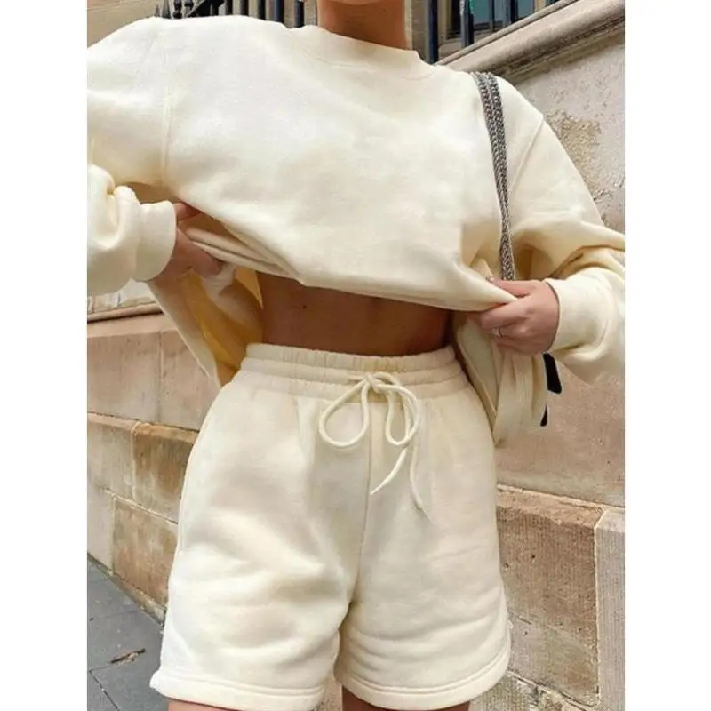 

Men's Casual Sportswear Set Two-Piece Women's Sle Comfortable Breathable Seven-Sve Autumn Season Faionable Ensemble