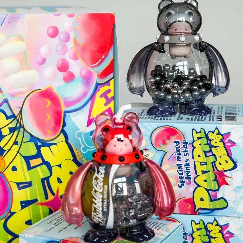 Heyone Kawaii Paipai Special Mixed Drinks Shop Series Anime Figure Guess Bag Ornament Figurines Home Decor Dolls Model Girls Gif