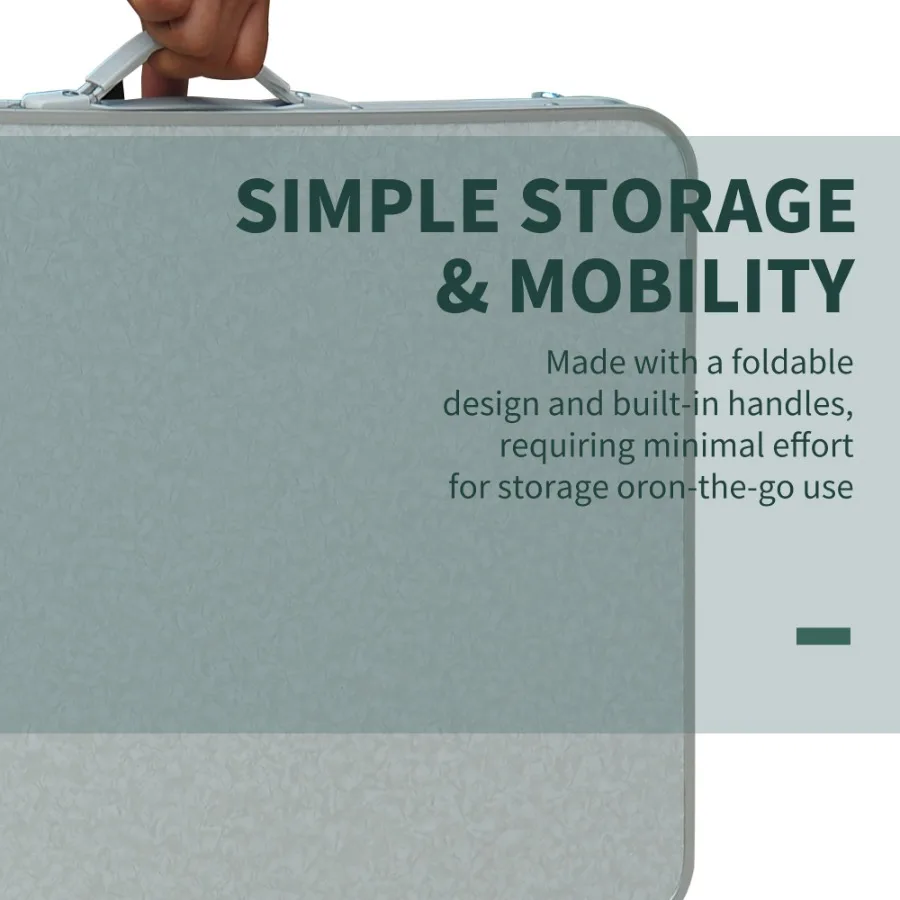 23 Portable Aluminum Camping Table with Faucet Lightweight Easy Clean Adjustable Height Folding Camp Table