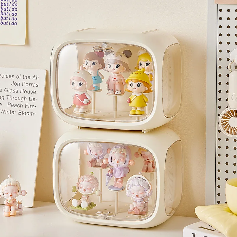 New Blind Box Storage Display Rack Space Capsule Storage Box Mini Figure Acrylic Display Cabinet Home Ornaments Children'S Gifts