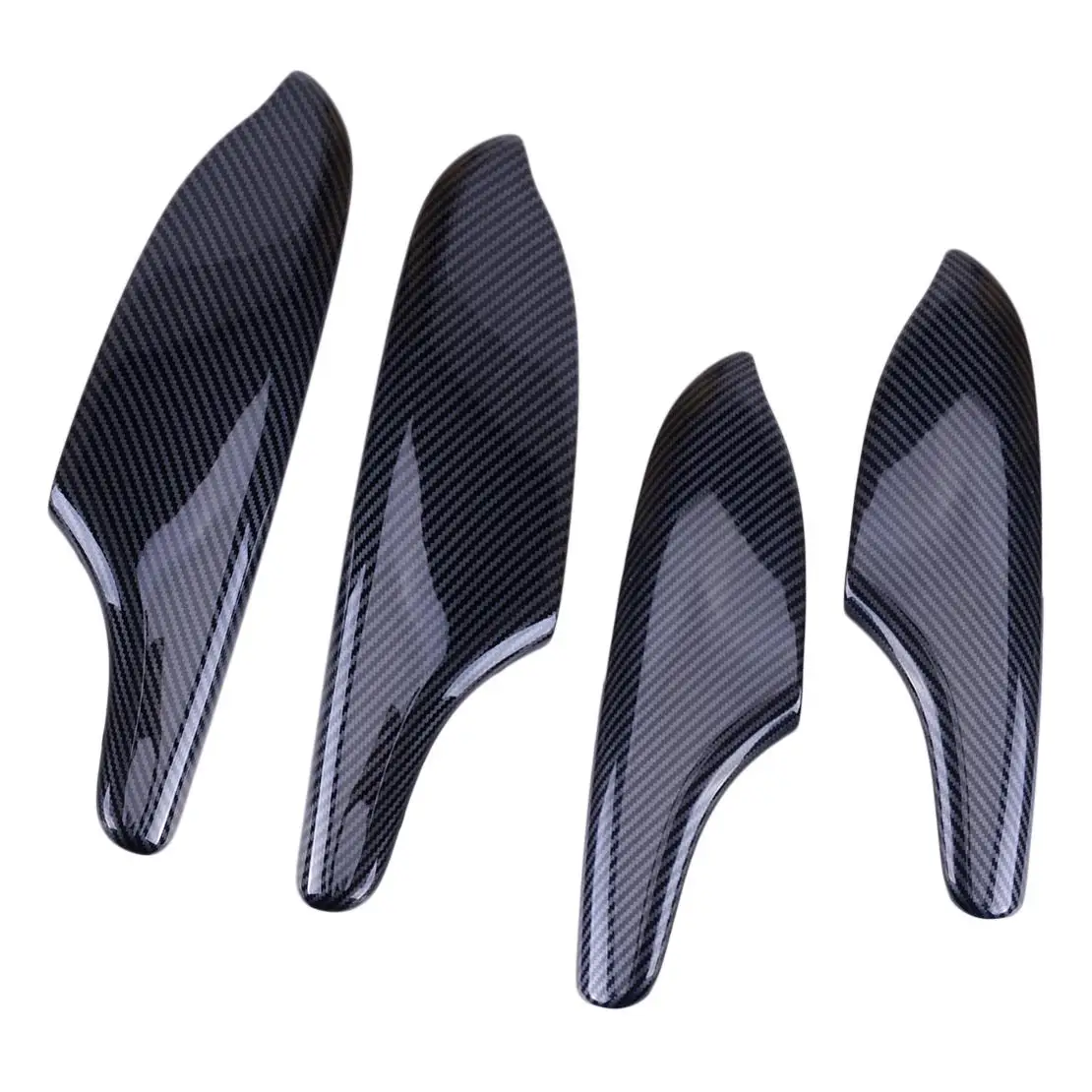 

Комплект из 4 накладок на передние и задние левые и правые дверные панели (подлокотники) из АБС-пластика, под карбон, для Honda Civic Sedan 2022