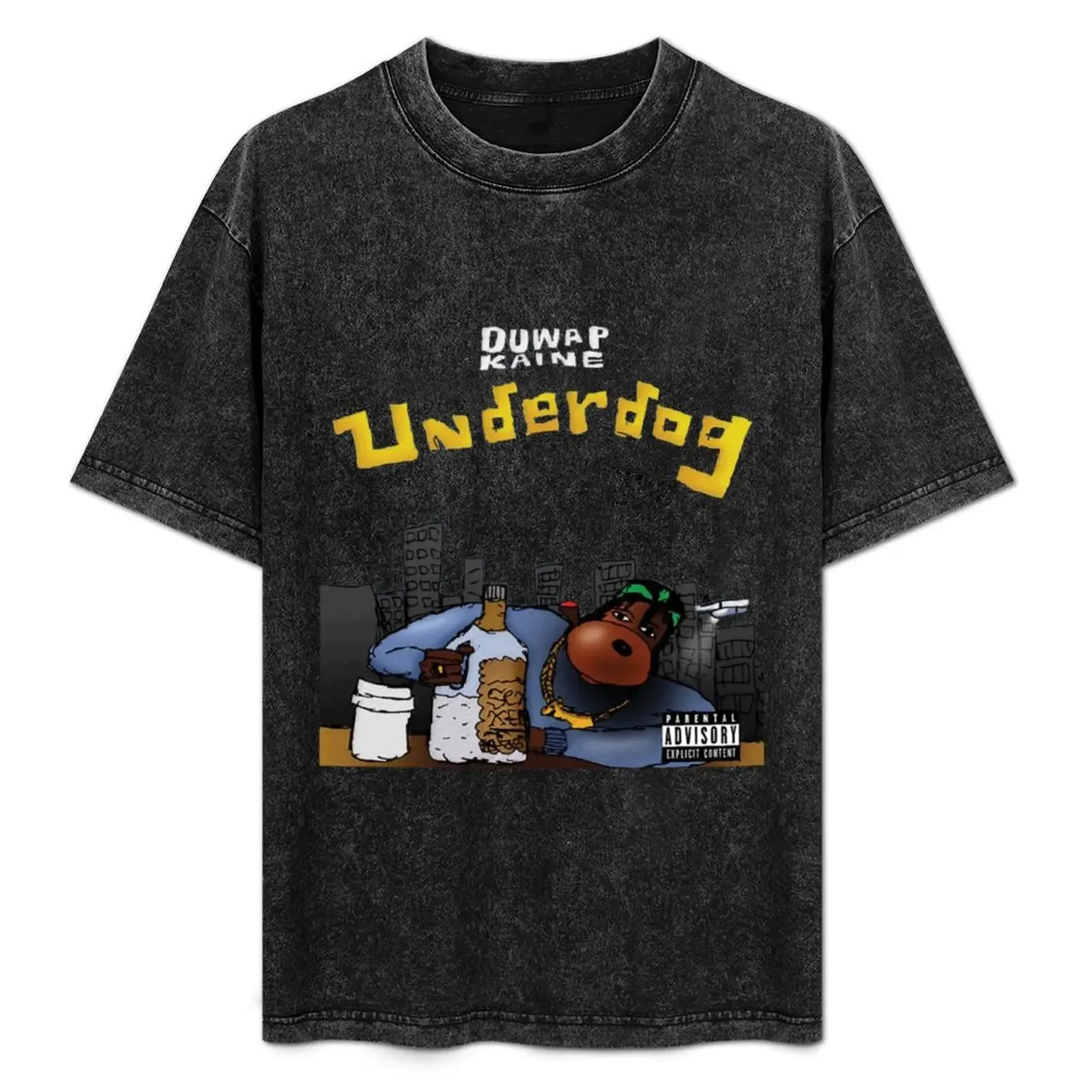 

Duwap Kaine Underdog Album Cover T-Shirt man t shirt heavy cotton t shirt men 100% cotton luxury brand T-Shirt