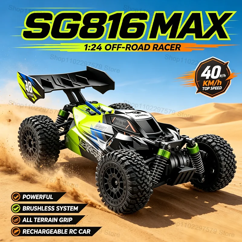 Running Gear Car - SG816MAX 1:24 4WD Brushless Kecepatan Tinggi
