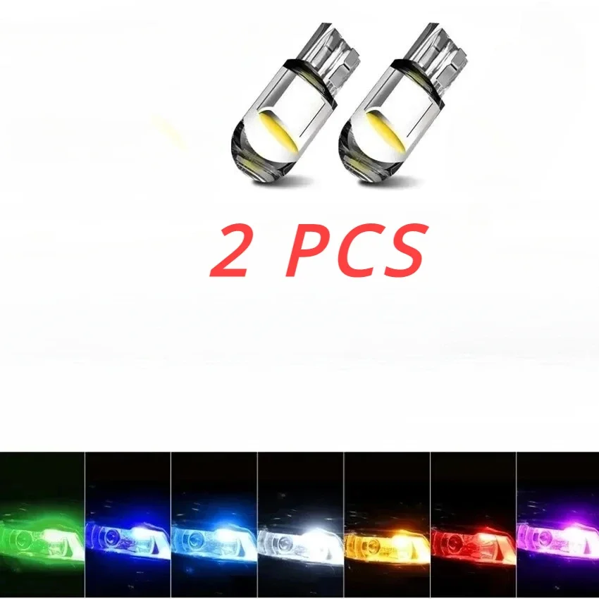 Araba LED T10 Canbus Canbus cam COB 6000k okuma tavan aydınlatması Marker kama lisans PlateLight ampul 168 194 192 DC 12V beyaz mavi kırmızı