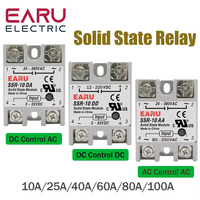 SSR-25DA SSR-40DA SSR-40AA SSR-40DD SSR 10A 25A 40A 60A 80A 100A DD DA AA Solid State Relay Module for PID Temperature Control