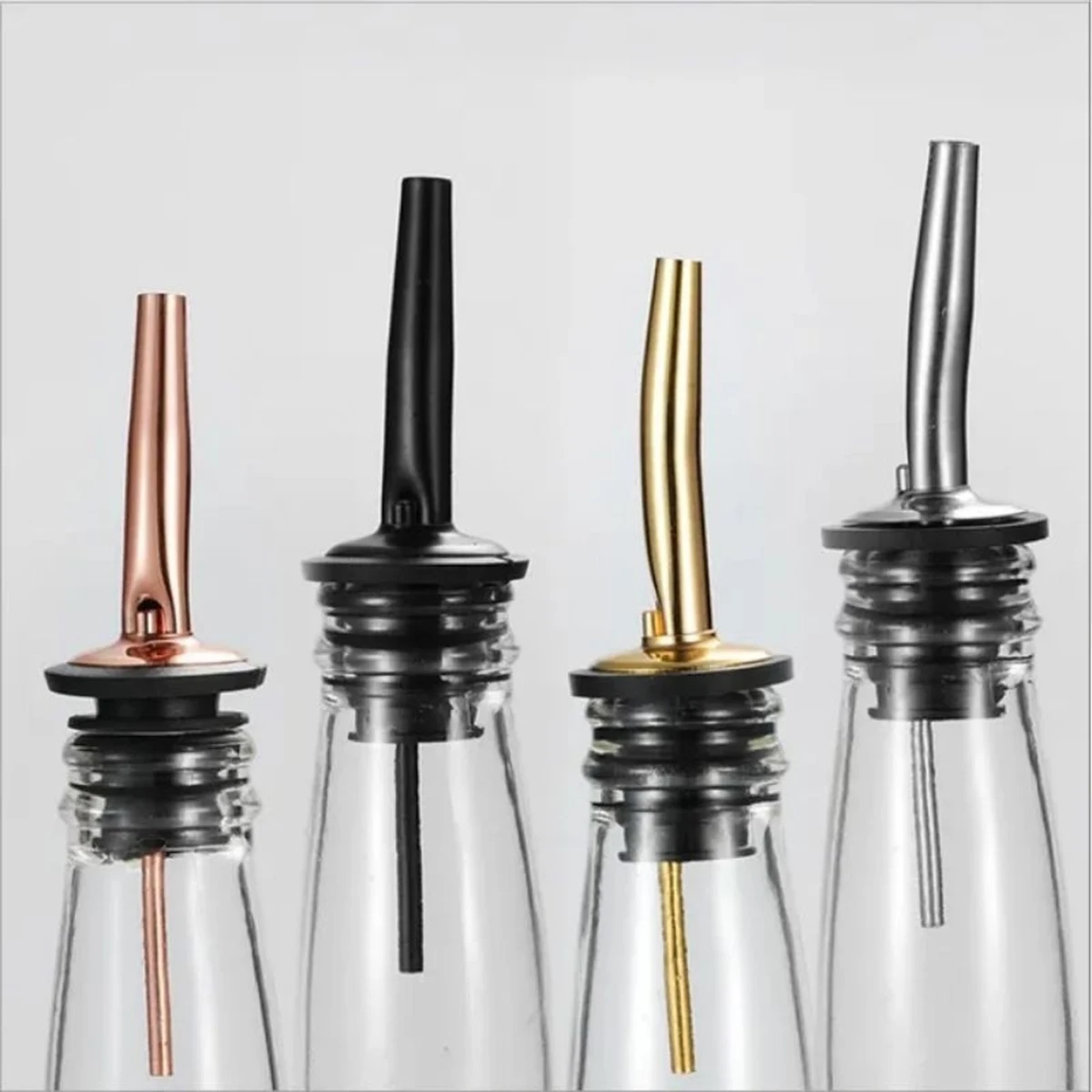 

High Quality Stainless Steel Wine Pourer Dispenser Bottle Caps Liquor Spirit Free Flow Spout Stopper Kitchen Bar Tools-1pc