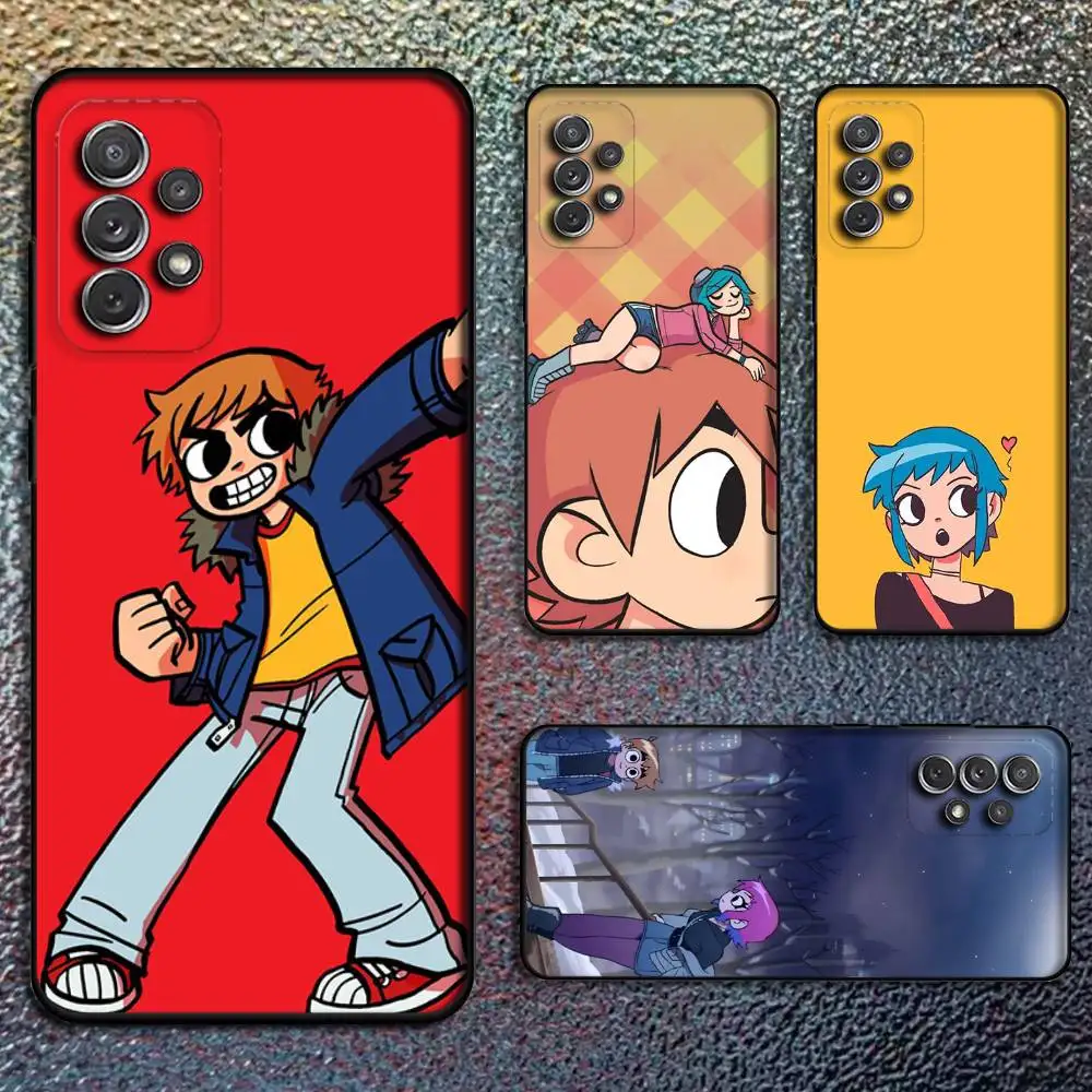 

Cartoon Scott Pilgrim Phone Case For Samsung S25,S24,S21,S22,S23,S30,Ultra,S20,Plus,Fe,Lite,Note,10,9,5G Black Cover