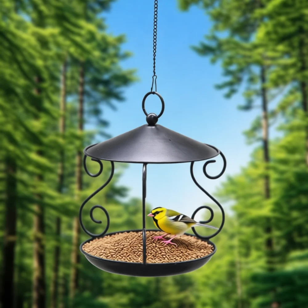 mangeoire-a-oiseaux-decorative-suspendue-en-metal-resistante-a-la-pluie-pour-oiseaux-sauvages-station-d'alimentation-pour-jardin-et-cour-en-fer-forge-design-geometrique
