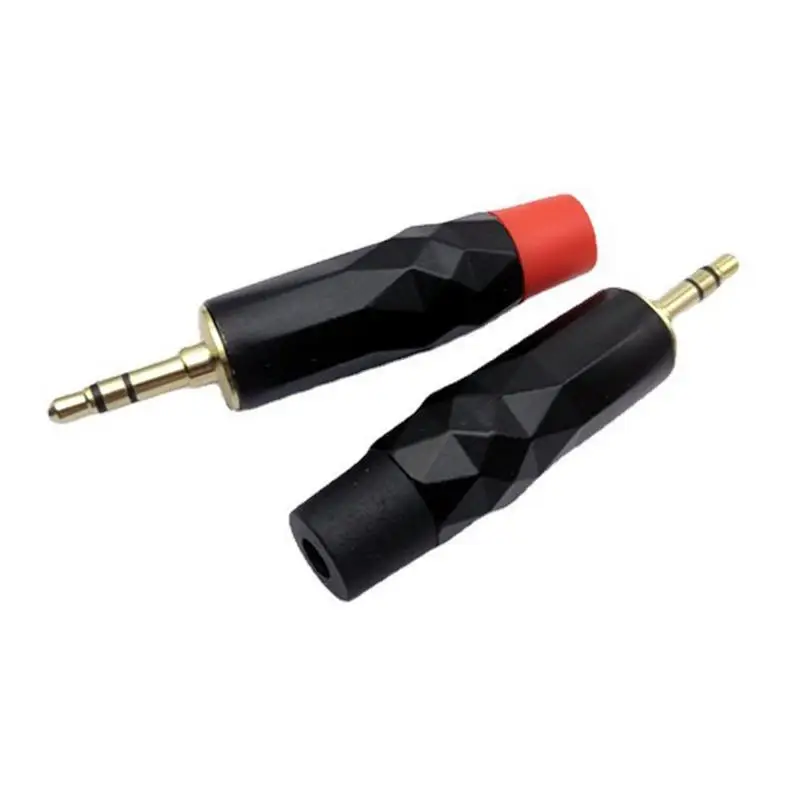 Speaker Connectors Plugs Double Channel Audio Gold Plated Plug Welded Connection Supplies For Microphones Mobile Phones And