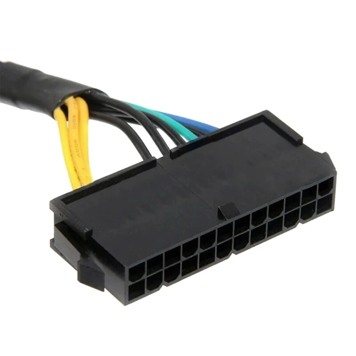 HDJQ 24 Pin to 10 Pin Adapter Cable ATX PSU Main Power Supply Cable Braided Sleeved Cable for Lenovo Motherboard