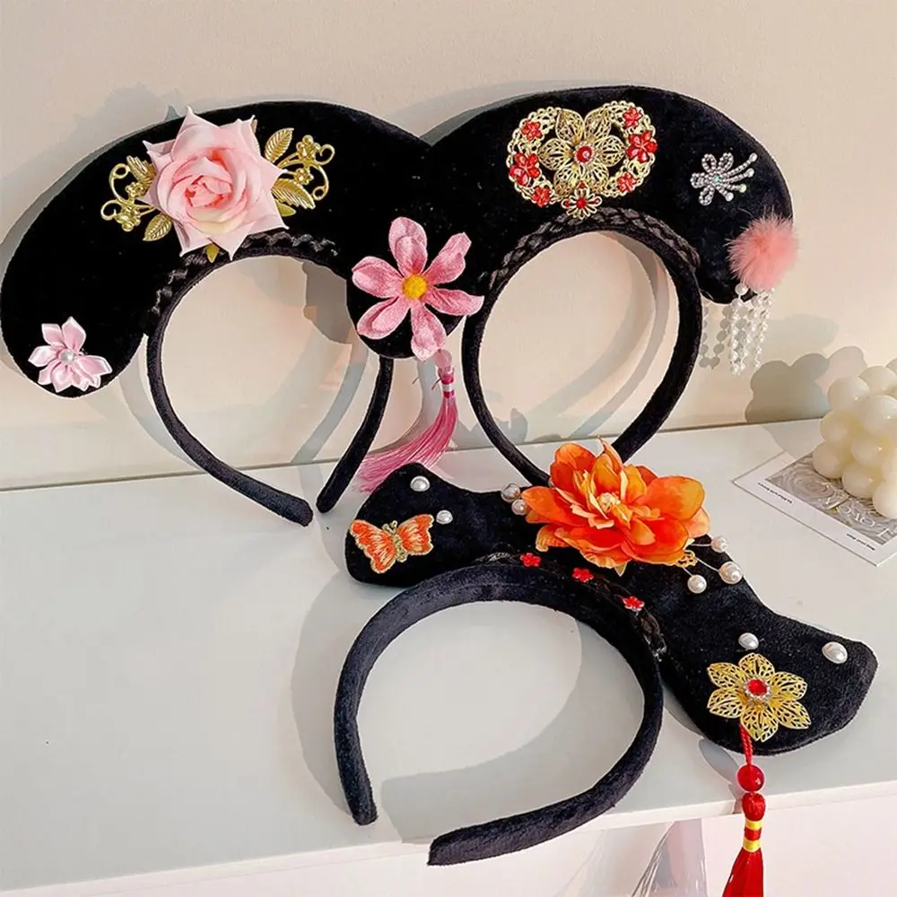 Court Headwear Princess Headhoop Tassel Flower Chinese Style Headwear Ancient Style Headwear Hanfu Hair Hoop Antique Headband