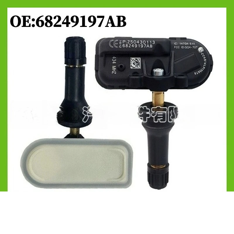 

68249197AB 1/4pcs TPMS Tire Pressure Monitor Sensor for Jeep CHEROKEE for RAM 1500 2500 3500 2014-2021 434Mhz for Dodge