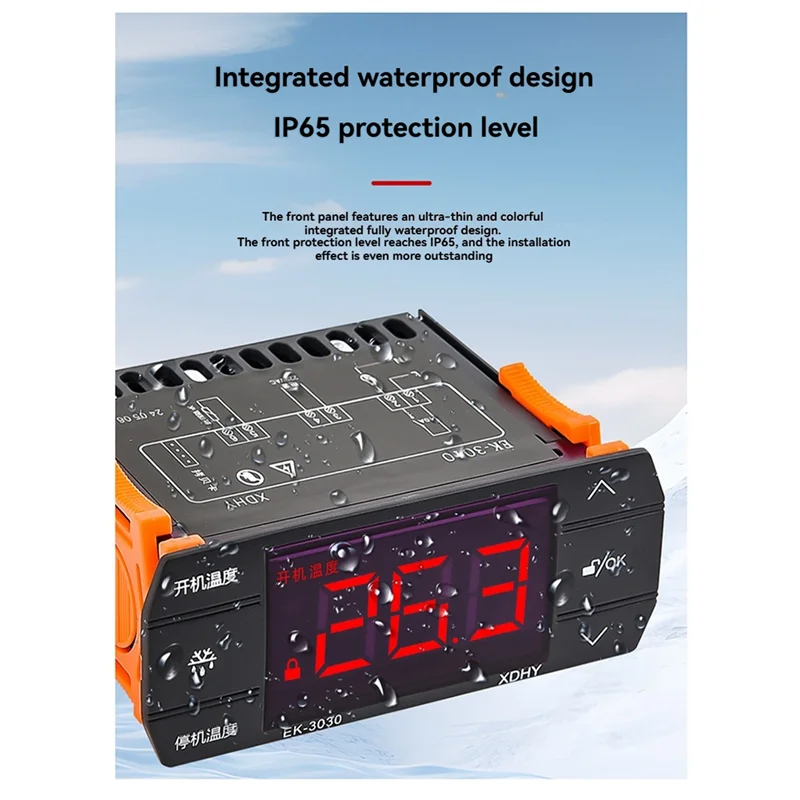 FYBL-Digital Temperature Controller Incubator Heater Cooler EK3030 220V Dual Relay Output Temperature Switch