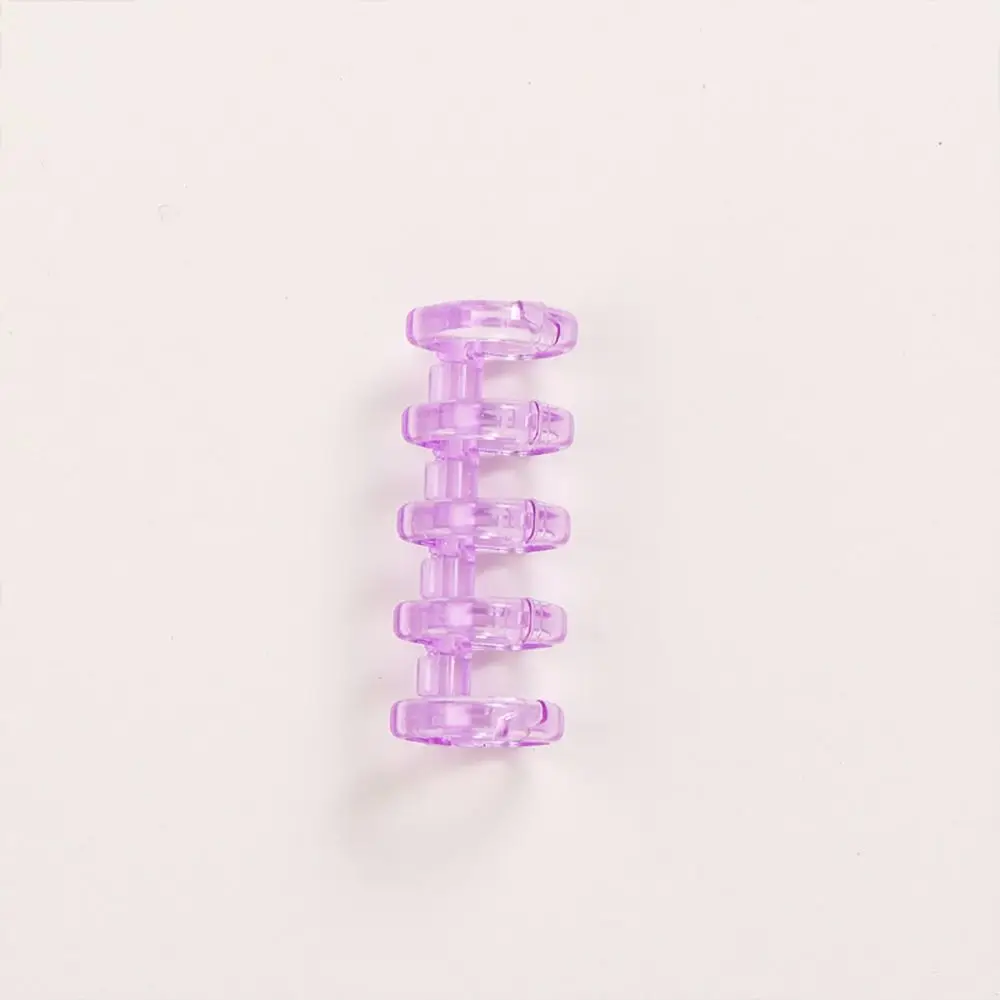 10 pz Rilegatura Spine Snap Split Raccoglitore Anelli A4 A5 A6 Notebook Carte di Apprendimento Sciolto Foglia 5 Anello di Plastica Rilegatura pettini