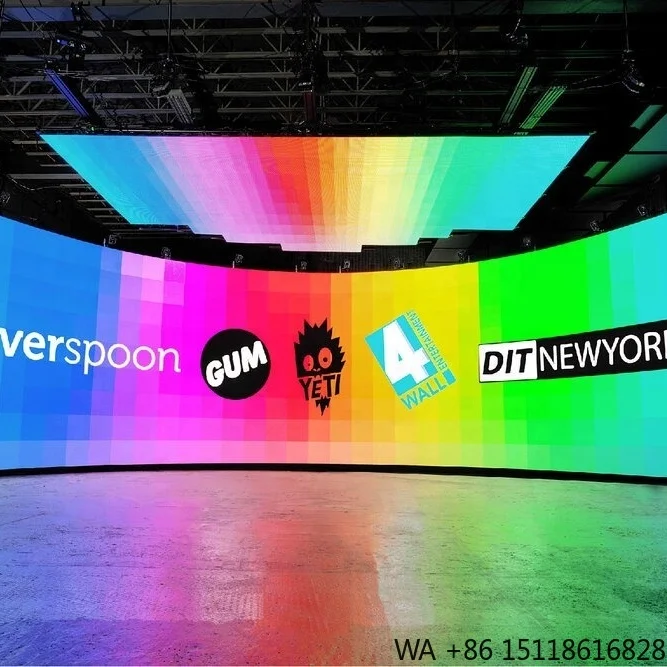 Digital Signage P1.95 XR VR Cinema Reality Virtual Production LED Display Giant Video Wall for Virtual Reality Backgrounds