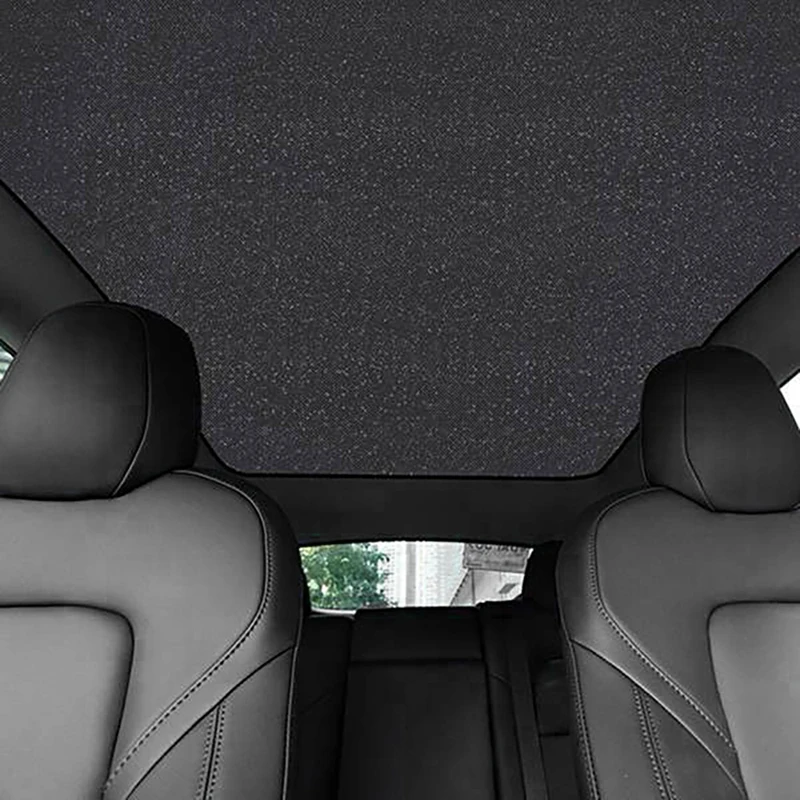 For Tesla Model Y 2021 Auto Starry Sky Sunroof Sunshade Net Skylight Protective Cover UV Heat Insulation Net