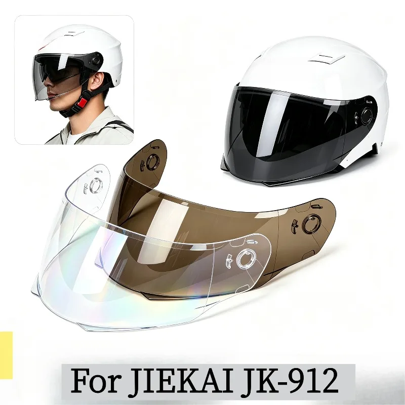 Suitable for JIEKAI JK-912 Lens Flip Face Helmet Special Lens Motorcycle Helmet Visor High-definition Protection