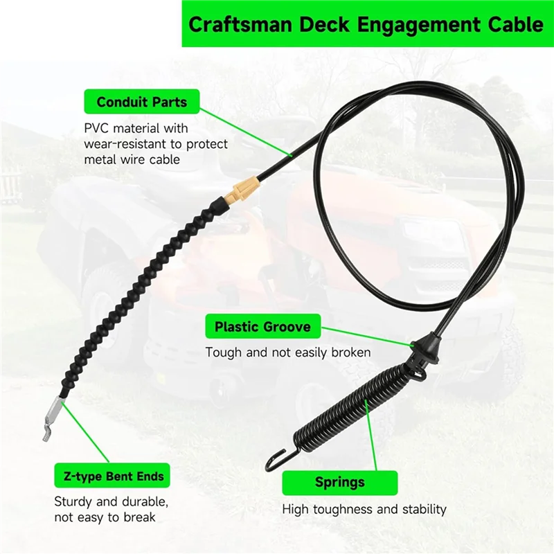 ABLJ 946-04173E デッキエンゲージメントケーブル MDT Troy-Bilt Craftsman 芝刈り機トラクター庭機械交換部品 6 パック