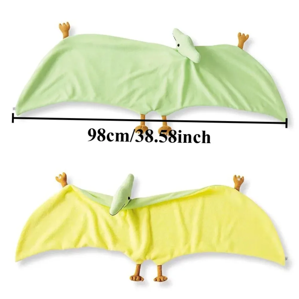 Pterosaur Shawl Warm Dinosaur Cloak Tippet Cape Plush Toy Stuffed Doll Cartoon Animal Scarf Soft Bath Towel Boy Girl Friend Gift