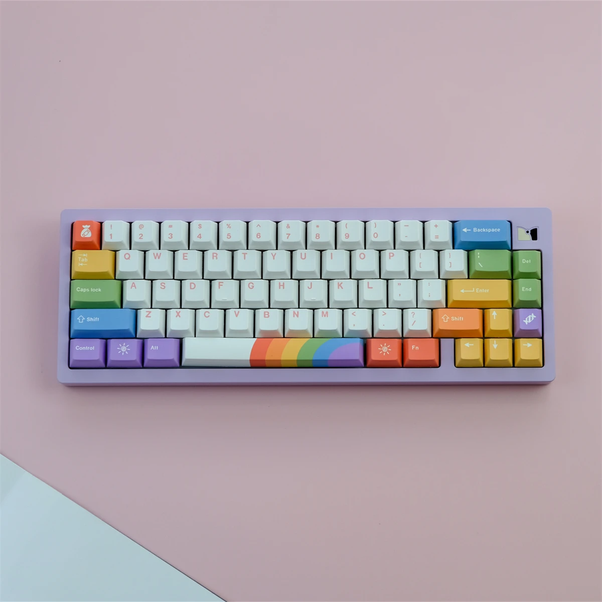 

129 клавиш GMK Rainbow колпачки для клавиш вишневый профиль PBT сублимационная колпачок для MX Switch механическая клавиатура со сдвигом 1,75U
