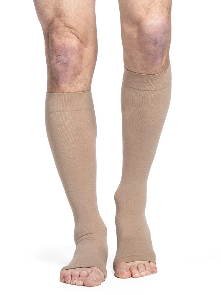 Chaussettes de Compression pour hommes, 40-50 mmHg, meilleure chaussette de soutien pour médicaments, varices, œdème, attelles de tibia, DVT, Anti-Fatigue, coquilles sanguines