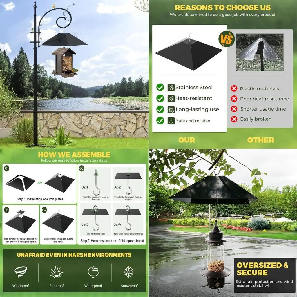 Squirrels Baffle Wrap Around Bird House Squirrels Guard Baffle Protect Bird