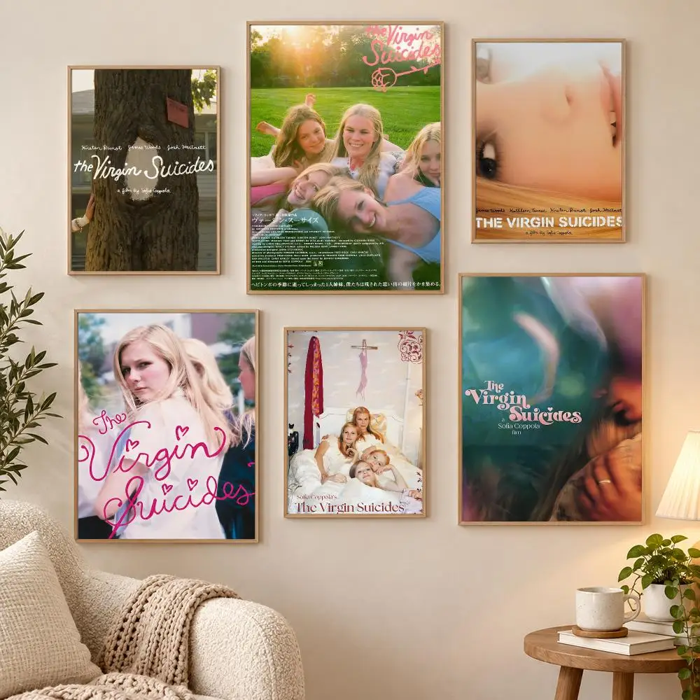 Classic Sofia Coppola Movie The Virgin Suicides Poster Waterproof HD Modern Peel And Stick Wall Decor Living Room Dorm Garage