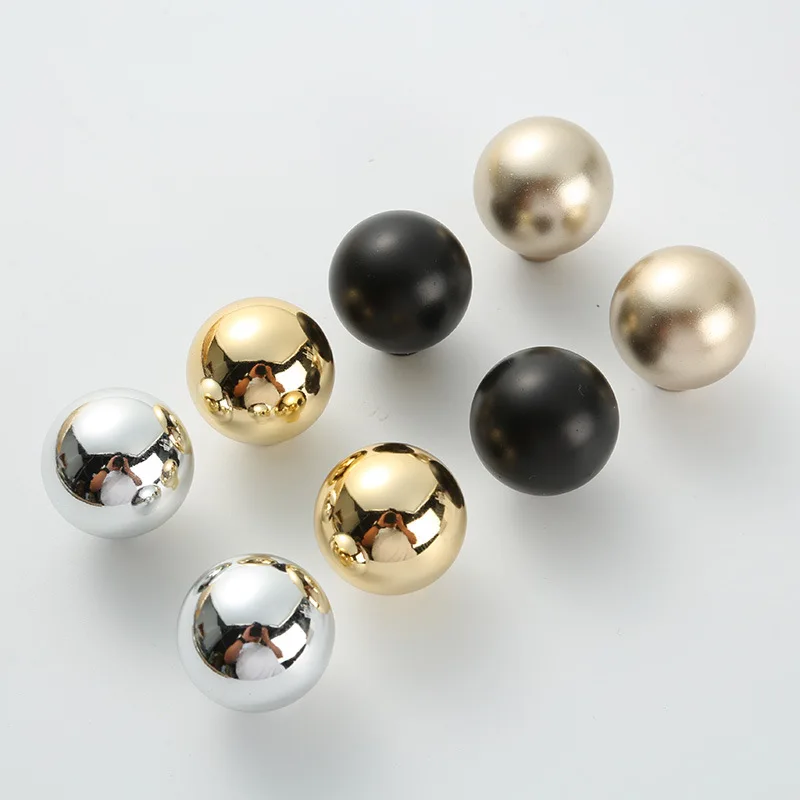 Solid Cabinet Door Pulls Handle ABS Plastic Cream Wind Simple Cabinet Wardrobe Drawer Knosb and Furniture Hardware Handle 24MM