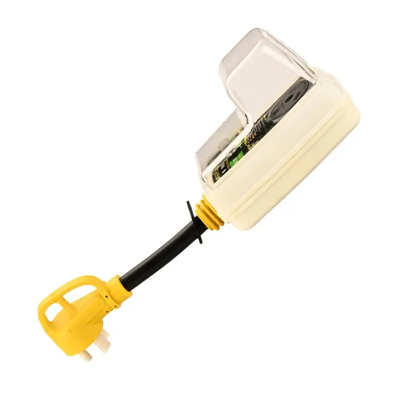 US Plug 30A NEMA TT-30P IP65 Waterproof Dustproof For RV Surge Protector For RV Travel Trailer Use