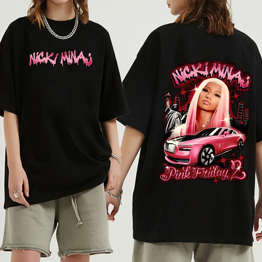 2024 Nicki Minaj Tour T-Shirts Unisex Harajuku O-Neck Short Sleeve Shirts Fans Gift