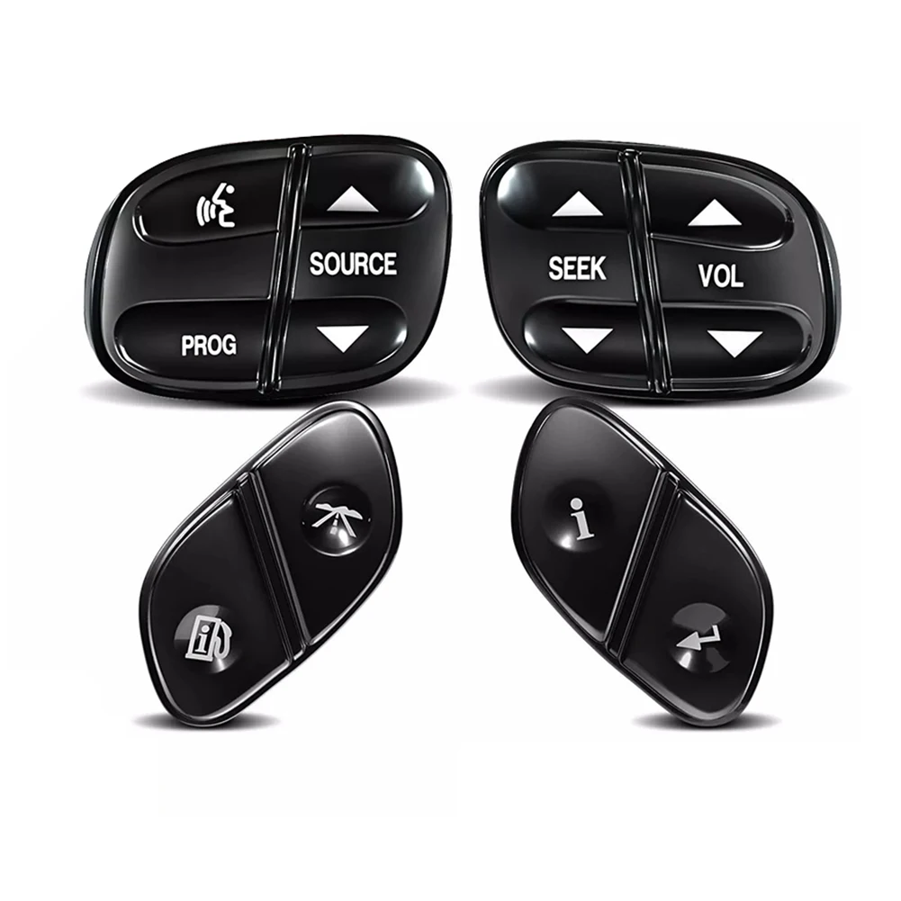 

4pcs Cars Steering Wheel Switch Control Buttons Avalanche Seek Volume Radio Volume Control Switch For Buick For Cadillac