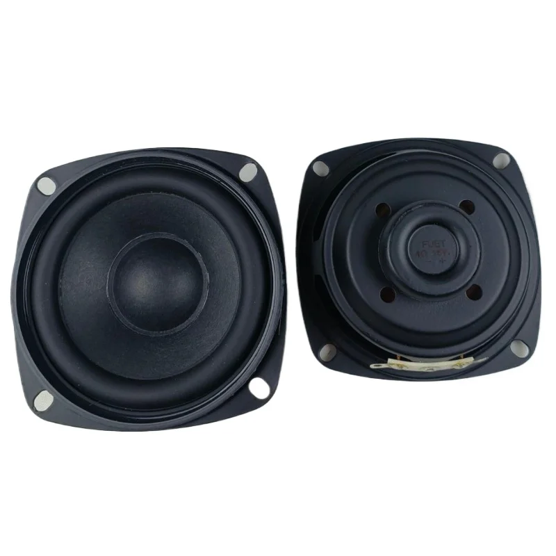 SOTAMIA 2Pcs 3 Inch Full Range Subwoofer Audio Speaker 78mm 4 Ohm 15W Square Multimedia Speaker Sound Music Home Loudspeaker