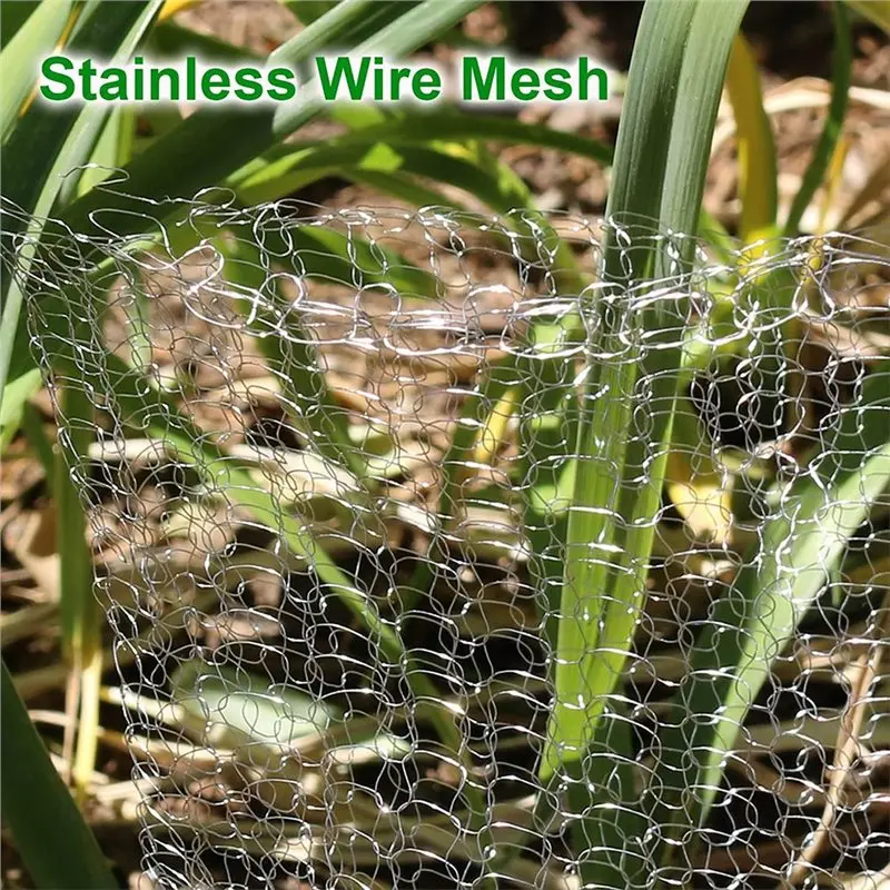 KSOL 4pcs 15 Gallon Vole Wire Speed Baskets, Plant Root Protector Vole Baskets for Repellent Metal Anti Rodent Net(60x60cm)