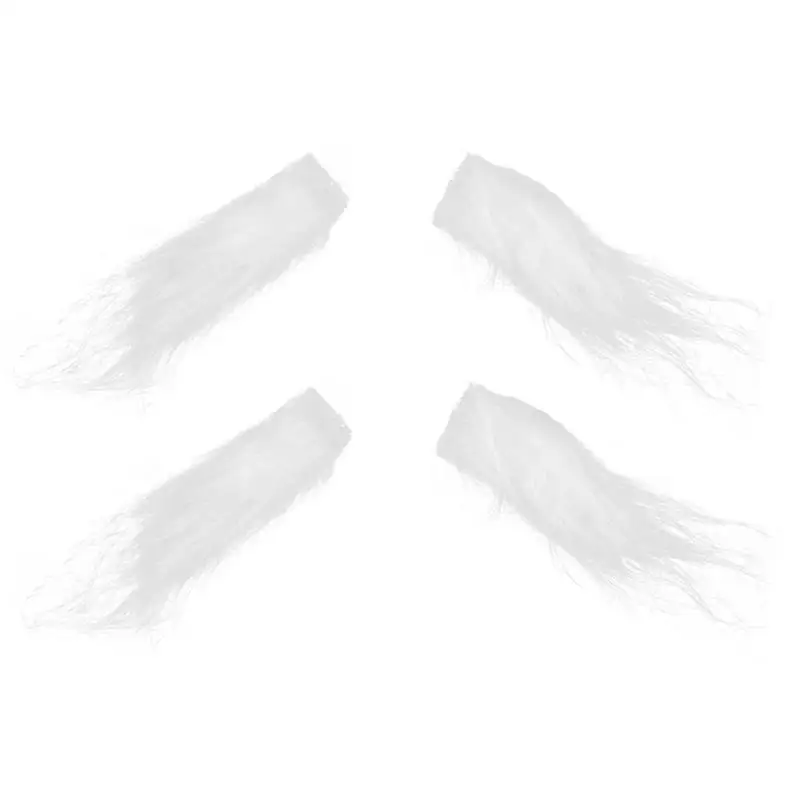 2pairs Christmas Creative Party Props Santa Claus Eyebrows Fake Eyebrows Xmas Christmas Party Costumes Santa Eyebrows(White)